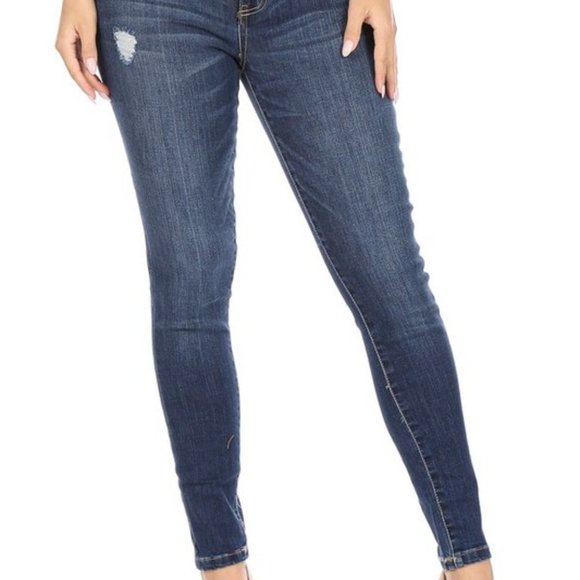 Giant High-Rise Ankle Skinny Jeans -ASHWOOD- - Picture 5 of 5